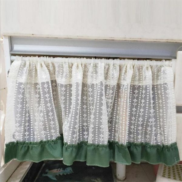 

curtain & drapes american embroidery short tulle curtains kitchen bathroom coffee door dustproof patchwork blinds window valance