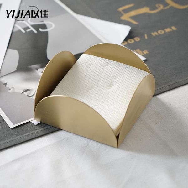 

tissue boxes & napkins fashion kitchen storage organization restaurant brass square seat type sheet paper dining table