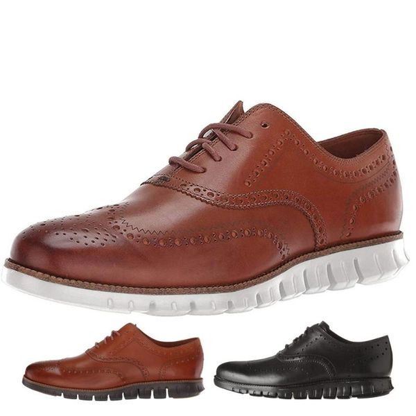 

dress shoes men leather causal light carving block retro breathable outdoor fashion sneakers walking plus size 39-47, Black