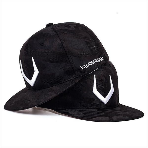 

horn embroidery baseball cap fashion camouflage style snapback hat sports hip hop street dance caps tactical hats gorras, Blue;gray