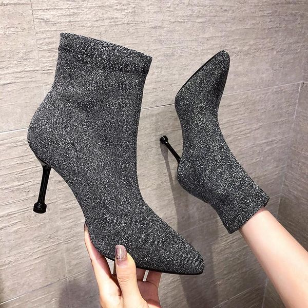 

boots shoes autumn and winter fashion thin british 2021 women's short children, Black