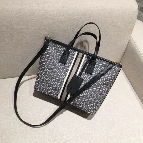

tb shopping 2021 new mummy pvc with cow leather hand-held one shoulder slant across lady's bag