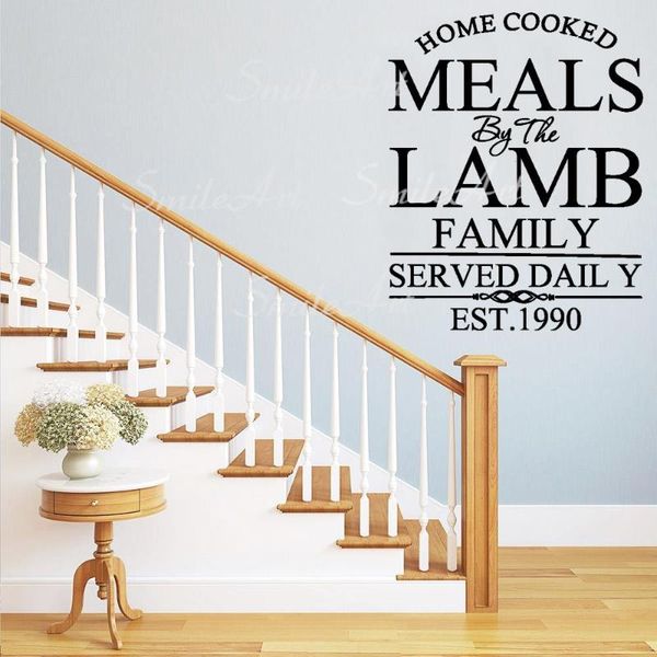 

wall stickers cute custom name family home decoration accessories for kids rooms waterproof wallpaper