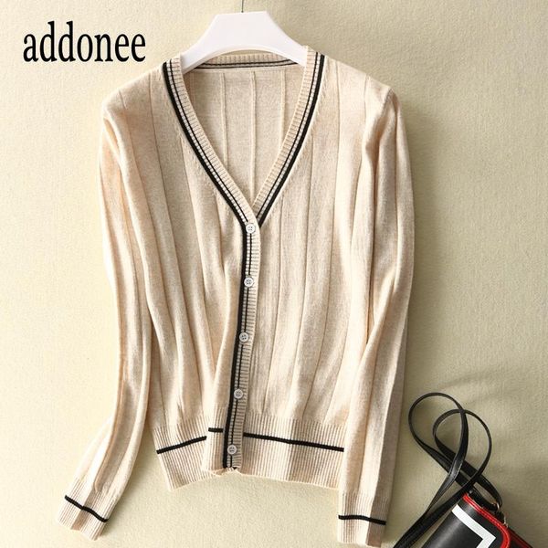 

women's sweaters v-neck cardigans style autumn winter cashmere wool women warm soft wild casual solid color big size, White;black