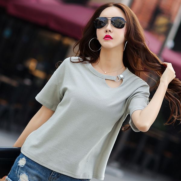 

tee classic summer leisure breathable women t - shirts, White