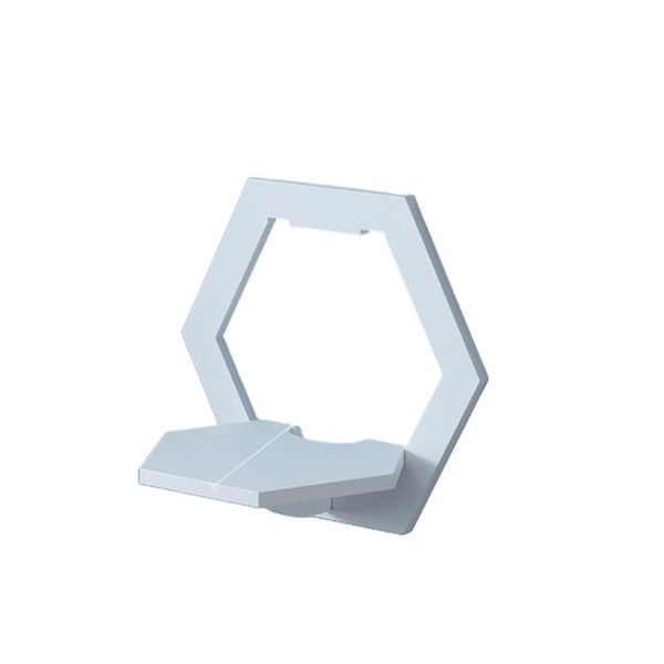 

hooks & rails hole-fan-shaped shelf wall bedroom mount partition bedside hook rack balcony creative flower pot stand