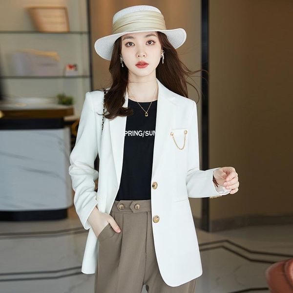 

women's suits & blazers arrival blazer fashion woman single-breasted spring autumn outwear casual jackets female full sleeve coat for, White;black