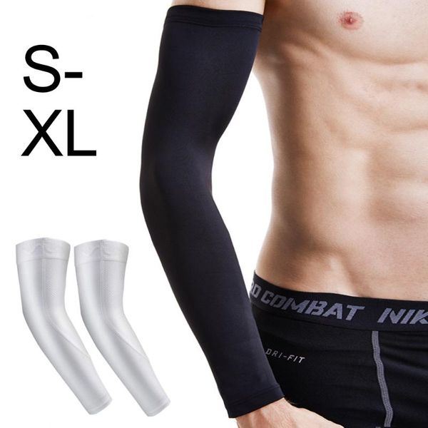 

elbow & knee pads boler ice fabric runnling camping arm warmers basketball sleeve running cycling sleeves summer sports safety gear, Black;gray