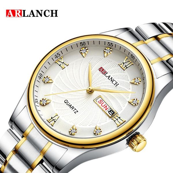 

wristwatches fashion watch for men's business gold dial with calender waterproof quartz classic wristwatch gift clock, Slivery;brown