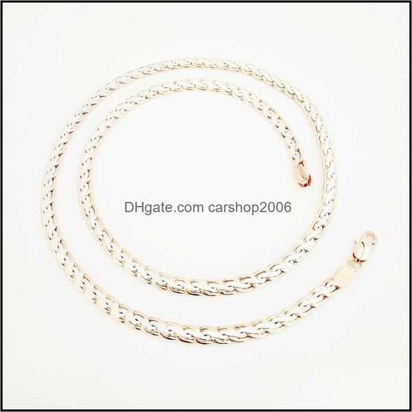 

& pendants jewelrytwisted women chains design necklaces classic 55 cm long necklace factory direct drop delivery 2021 1wnce, Silver