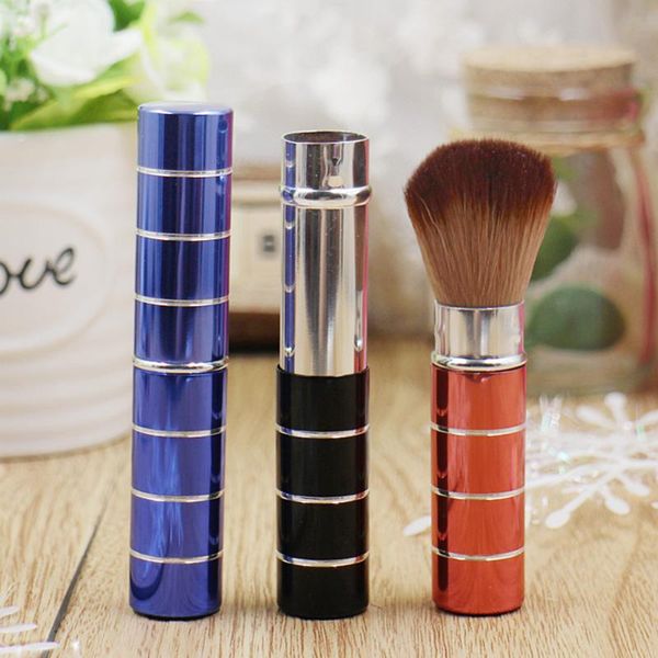 

makeup brushes 1pc portable retractable blush brush aluminum handle professional eyeshadow foundation facial charming cosmetic tools