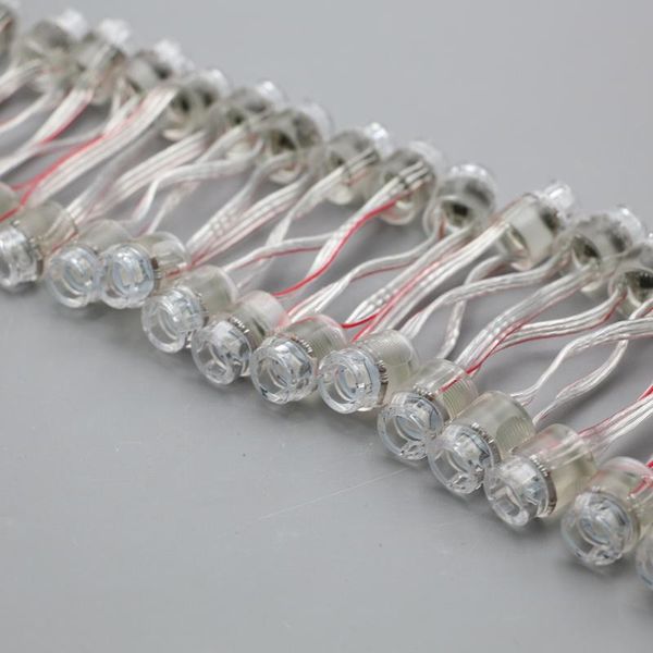 

50pcs dc5v 16mm sm16703 chip(similar to ws2811 ic) rgb led smart pixel node,with clear wire;ip68 rated,addresable modules
