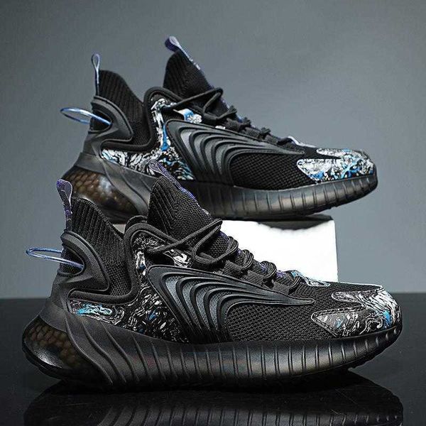 

sneakers men's 2021 summer popcorn men's sho black shock-absorbing running