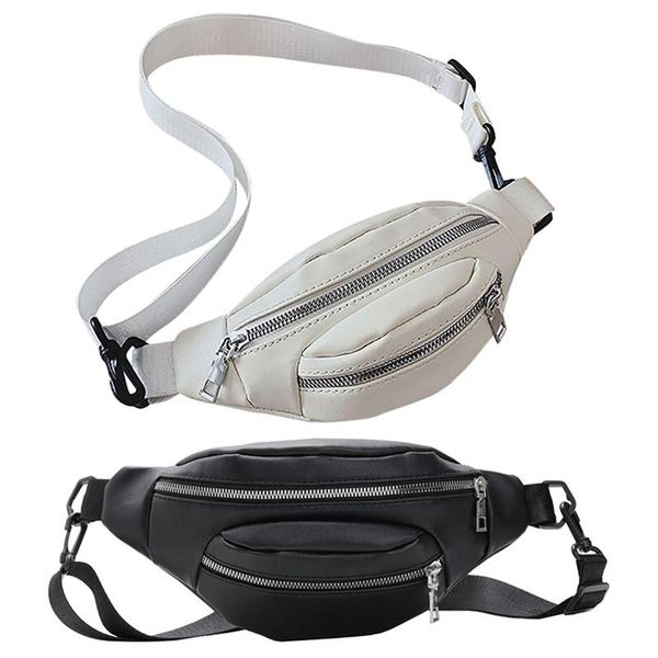 

waist bags for women pu leather chest bag belt purse shoulder crossbody