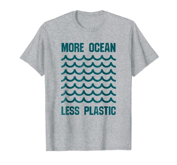 

More Ocean Less Plastic TShirt Save The Ocean Tee, Mainly pictures