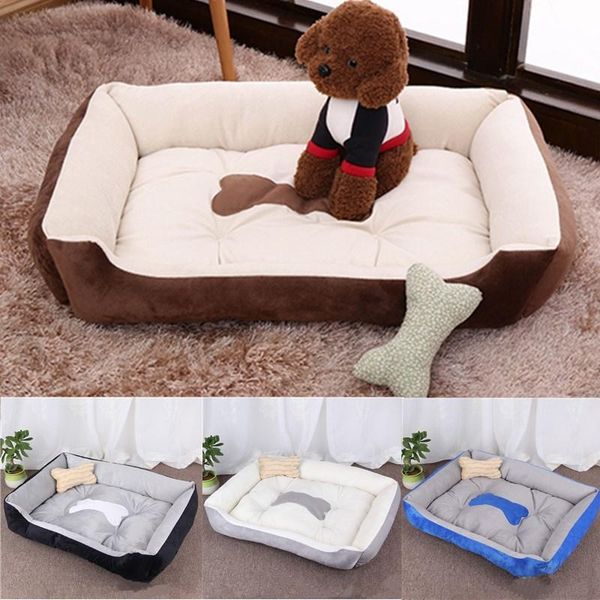 

kennels & pens warm pet bed for small medium large dogs cotton washable puppy kennel indoor soft breathable doggy cat cushion mats supplies