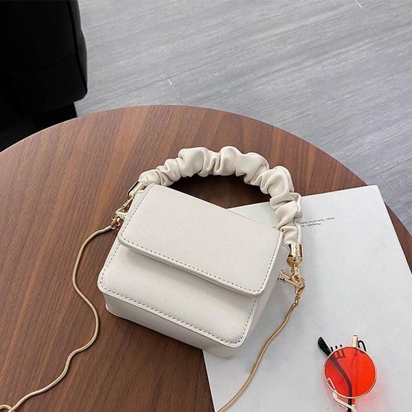 

women's fashion cute mini chain shoulder bags women pu leather small flap messenger girl party lipstick handbag