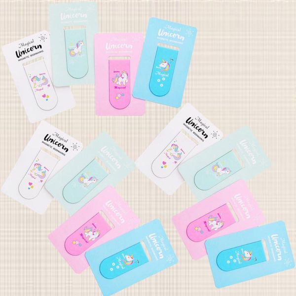 

8pcs shaped magnet paper school office supply(mixed color) bookmark