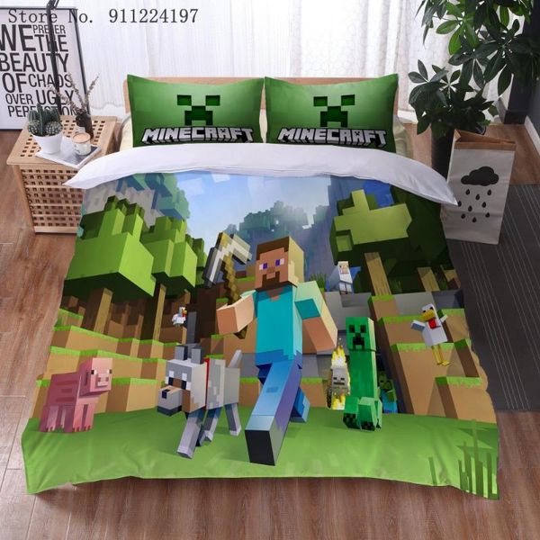 

bedding sets virtual world duvet cover game boy comforter set for kids boys single double size bedclothes cartoon bed