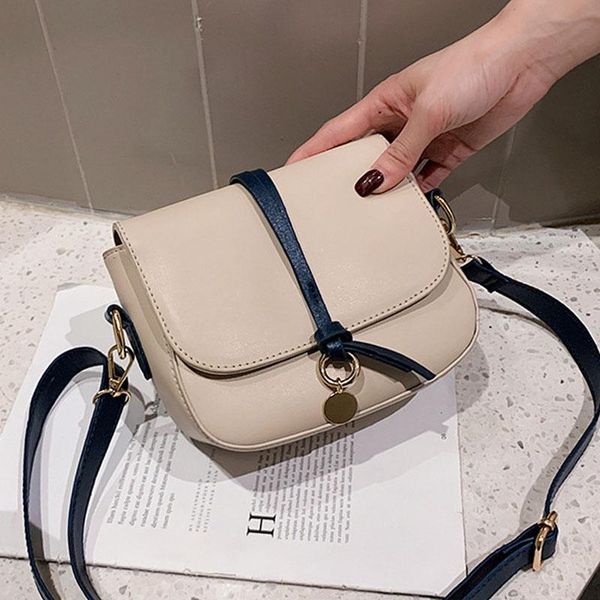

evening bags simple design small pu leather crossbody for women 2021 trend solid color wild shoulder female travel fashion handbags