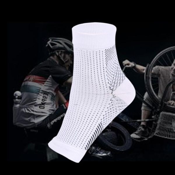 

pairs compression socks sweat absorption running brace ankle support sports non slip anti fatigue foot sleeves nylon elastic, Blue;black