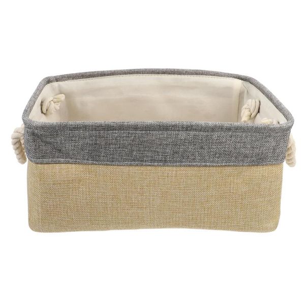 

storage baskets fabric bins for organizing with cotton rope handles