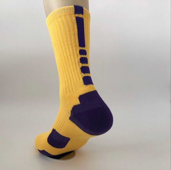 

professional elite socks long tube socks men thick towel bottom 210727, Black