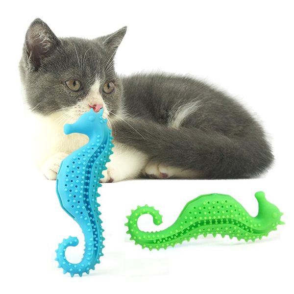 

soft silicone mint fish cat toy catnip pet clean teeth toothbrush chew careing cats toys gatos katten speelgoed fishes