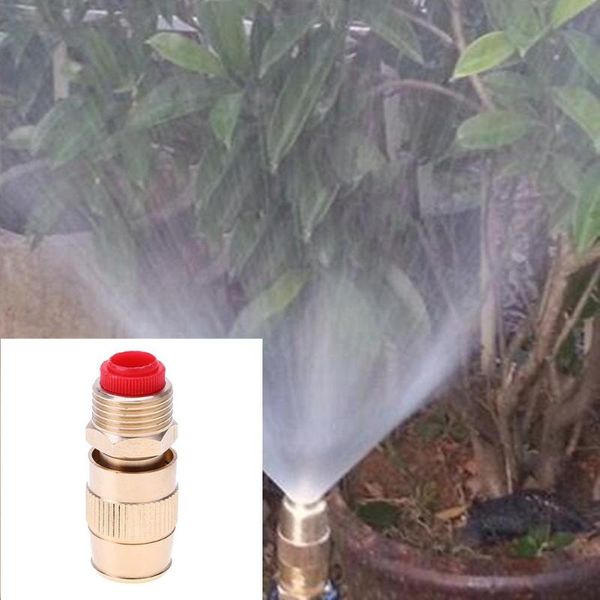 

1/2inch water spray nozzle garden sprinkler accessories adjustable flow brass misting watering tool equipments