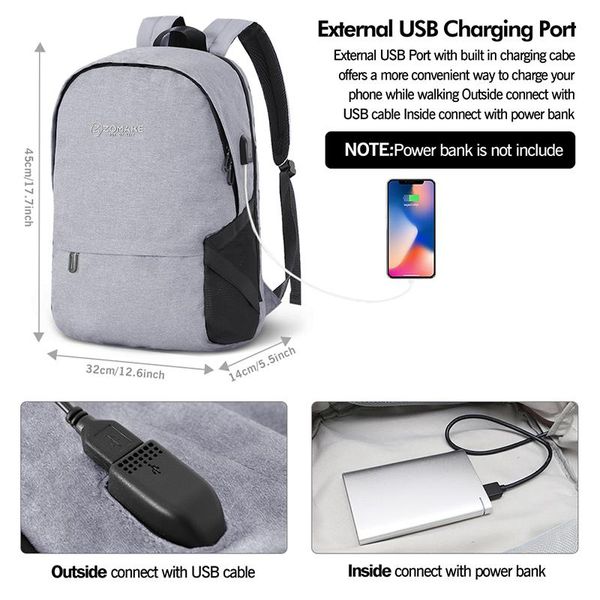 

lapbackpack water resistant travel for women fits 15.6 inch outdoor bags