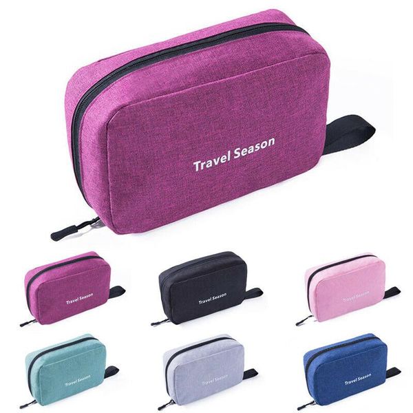 

women men cosmetic case wash bag zipper travel toiletries makeup organizer toilet hanging bags & cases