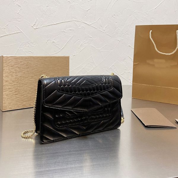 

crossbody bags embroidery shoulder bag gold chain handbag women genuine leather messenger handbags flip over back package stripes wallet