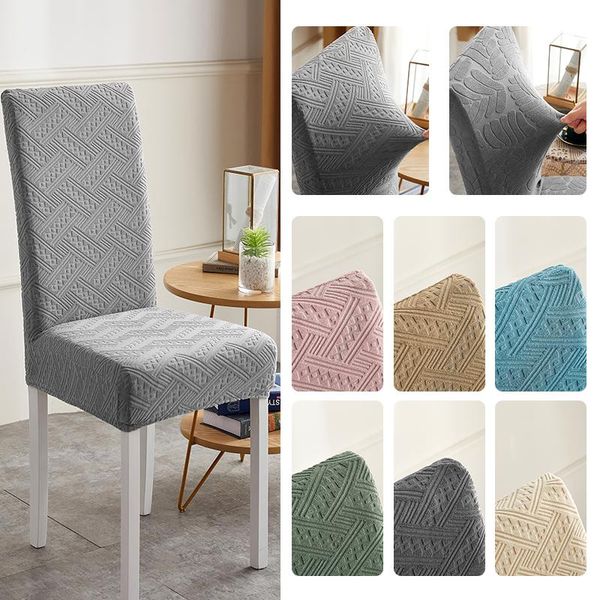 

chair covers 7 color stretch jacquard cover slipcovers seat for restaurant banquet wedding el home dining room