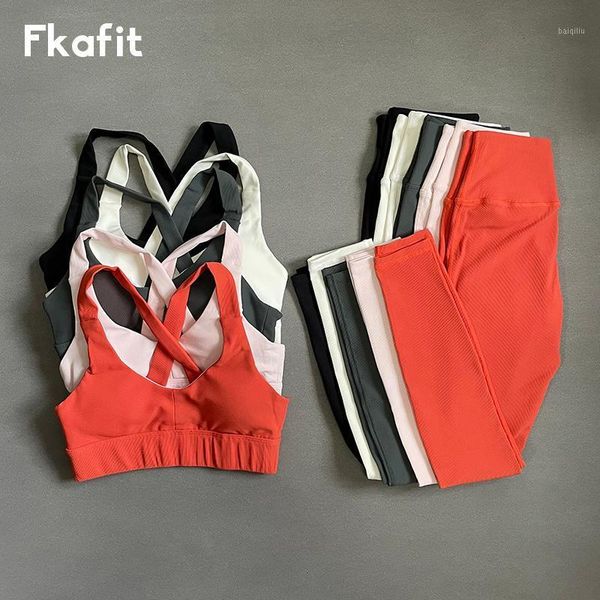 

yoga outfit women's suit seamless fitness clothing set workout sports gym leggings sport bra crop women sportswear