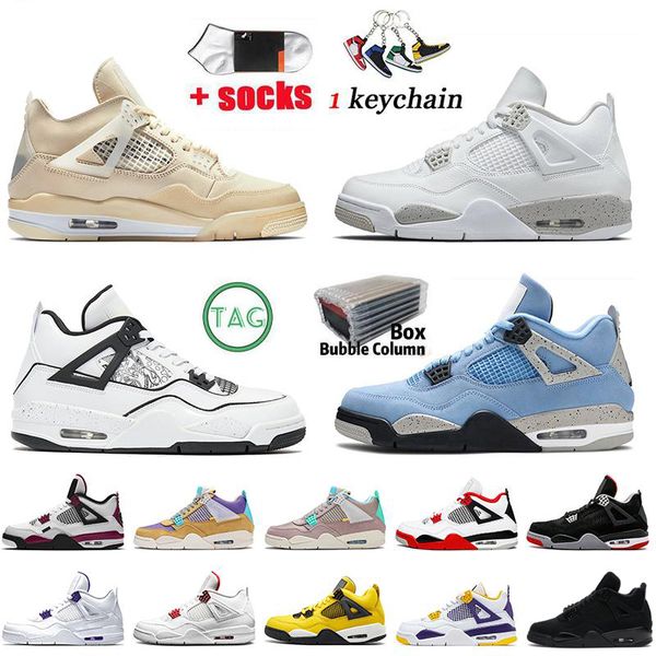 

og jumpman 4 jump 4s men women basketball shoes infrared university blue black cat red thunder desert moss trainers taupe haze white sail ru