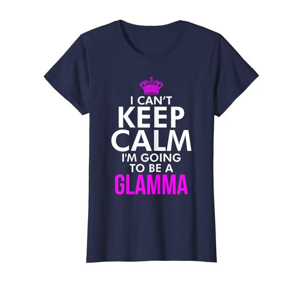 

Womens I can't keep Calm I'm going to be a Glamma Xmas T Shirt, Mainly pictures