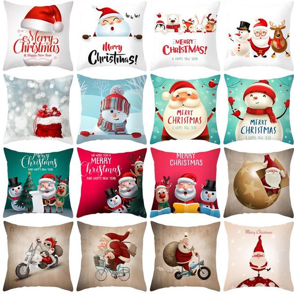 

cushion/decorative pillow christmas printing cushion cover 45*45 sofa covers cushions case polyester pillowcases 0672