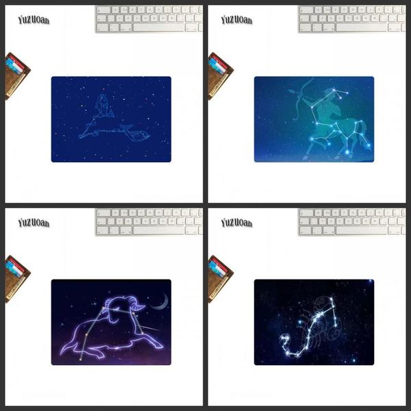 

mouse pads & wrist rests mairuige promotional constellation pattern printing small size pad lapoffice table rubber non-slip mat 22x18cm