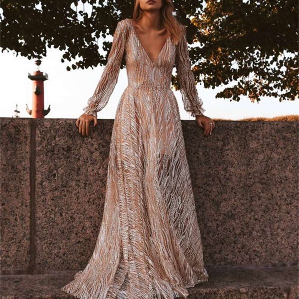 

women's deep v long sleeve dress slim skirt women s clothing, Black;gray