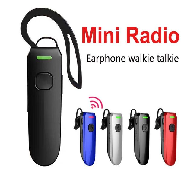 

walkie talkie wireless earhook mini earphone intercome bluetooth restaurant el pmr ear hook headset two way radio