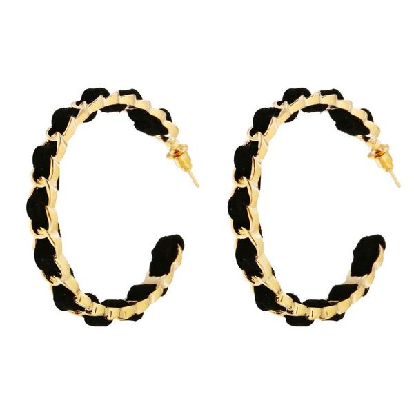 

hoop & huggie 2021 bohemian punk gothic retro metal geometric fashion ladies black gold earrings jewelry charm banquet gift, Golden;silver