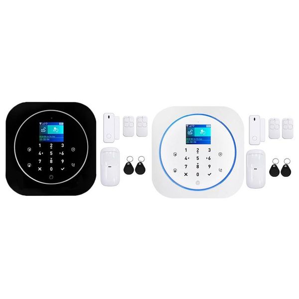 

alarm systems kk gsm + wifi host wireless home security system anti-theft eu plug