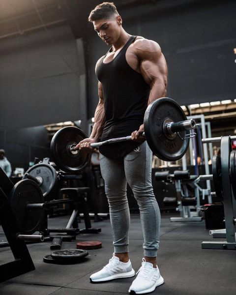 

men's sports casual pants slim outdoor fitness stretch, Black