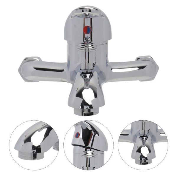 

bathroom sink faucets 1pc bathtub tap and cold kitchen cabinet (silver)