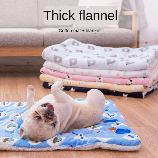 

kennels & pens coral fleece blanket cats dogs sofa bed winter pet mats house warm breathable cushion small medium large dog puppy kennel pad