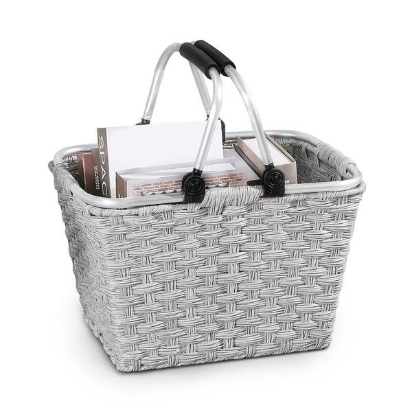 

storage bags rattan basket portable multifunctional sundries mini deskbag