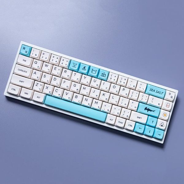 

keyboards sea salt milk white keycaps for cherry mx gateron kailh boxc switch mechanical keyboard xda 140 japanese english pbt key cap