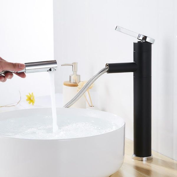 

bathroom sink faucets 2021latest basin faucet cold water mixer tap blacl white pullout spray kitchen bath