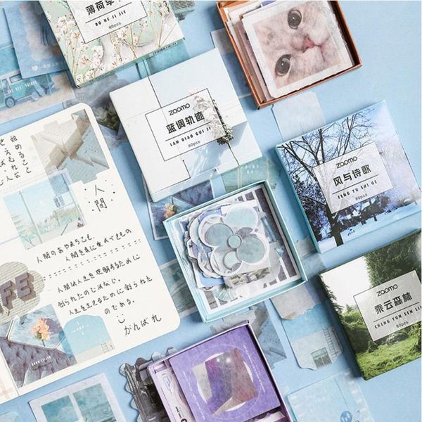 

gift wrap 80sheets/box diy po shell decoration journal scrapbook stickers handwork diary stationery set decorative accessories