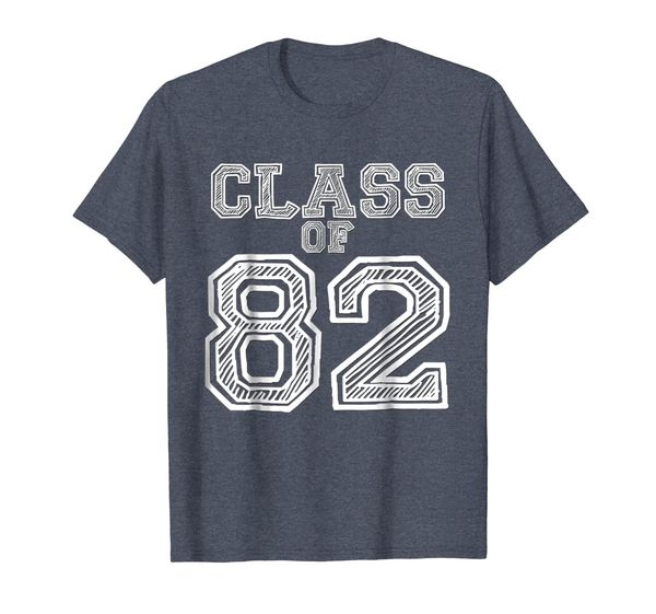 

class of 82 t-shirt for class of 1982 reunion, White;black